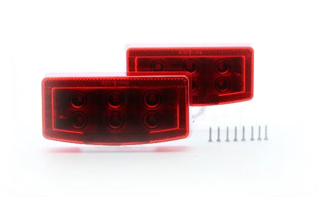 RVSTL20K – OPTRONICS Trailer Light, Stop/ Turn/ Tail Light Non Submersible LED Oblong Arched Design 12 Volt DC Acryli...